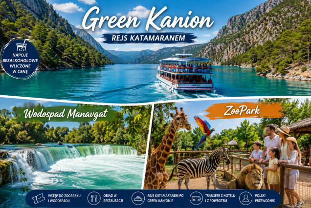 Green Kanion, Wodospad Manavgat i ZooPark z Polskim Przewodnikiem