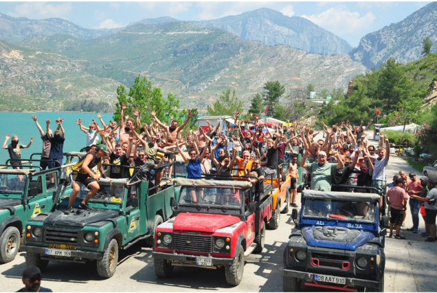 Manavgat Jeep Safari & Green Lake Boat Tour from Side